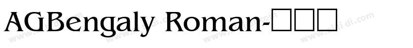 AGBengaly Roman字体转换